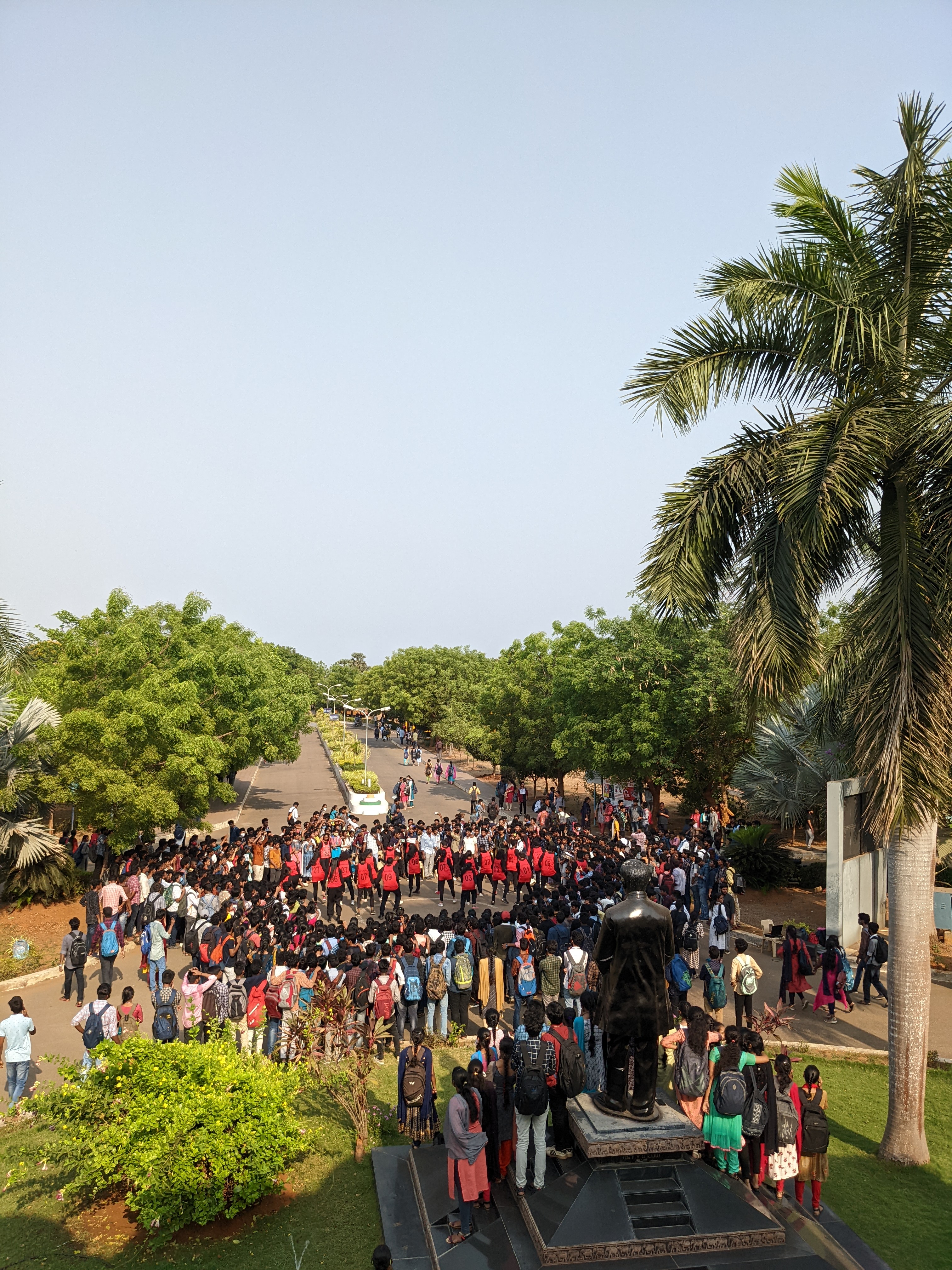 Flash mob at MVGR College