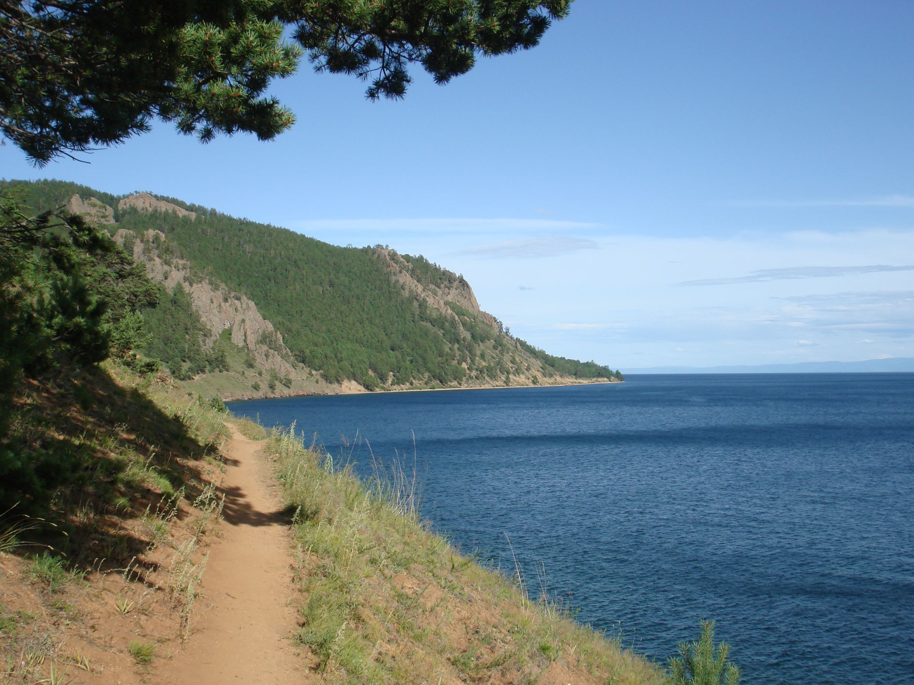 A part of the Great Baikal Trail near the settlement Bolshie Koty