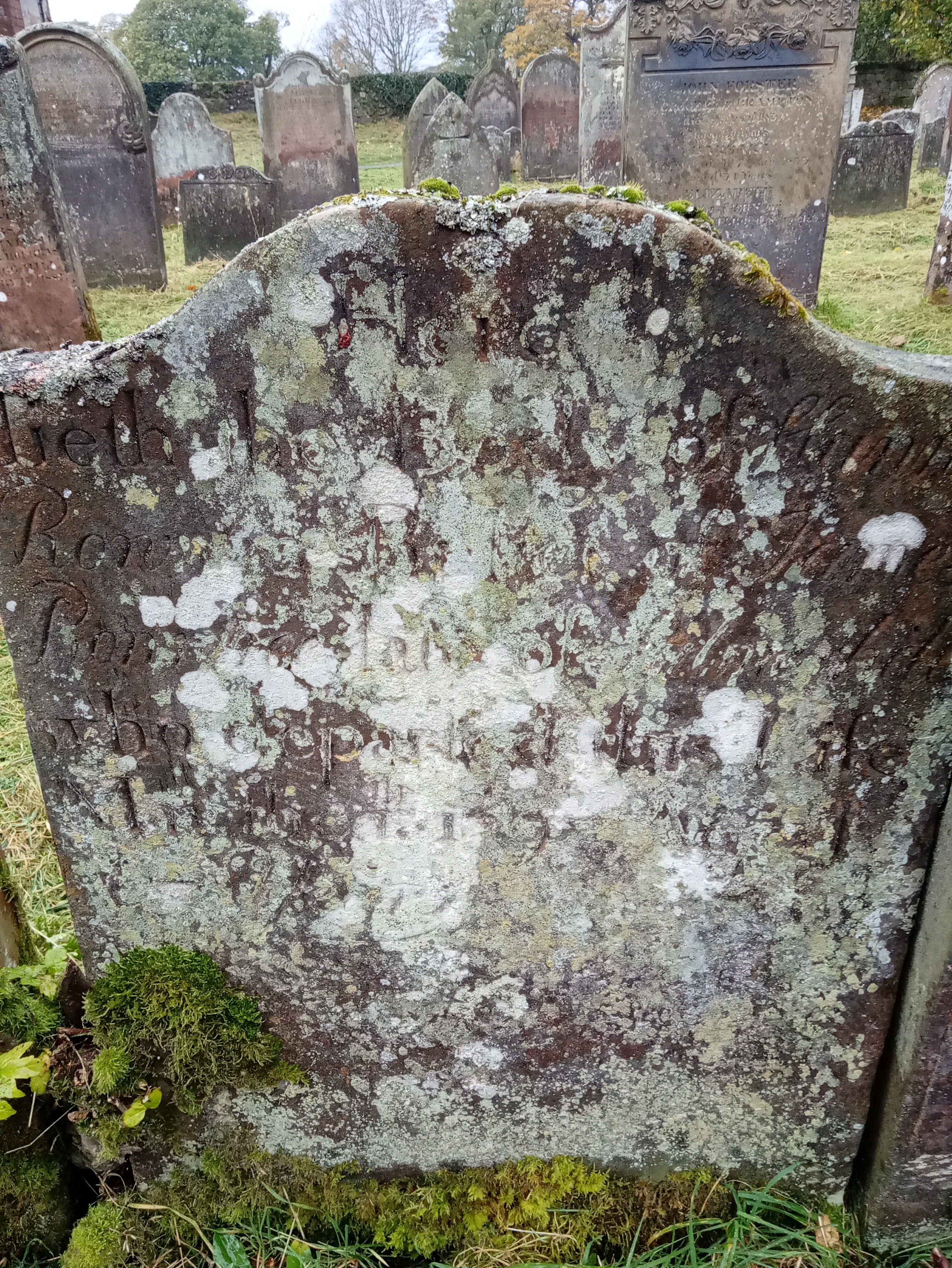 The gravestone of Hannah née Foster Rowntree wife and widow of James Rowntree
