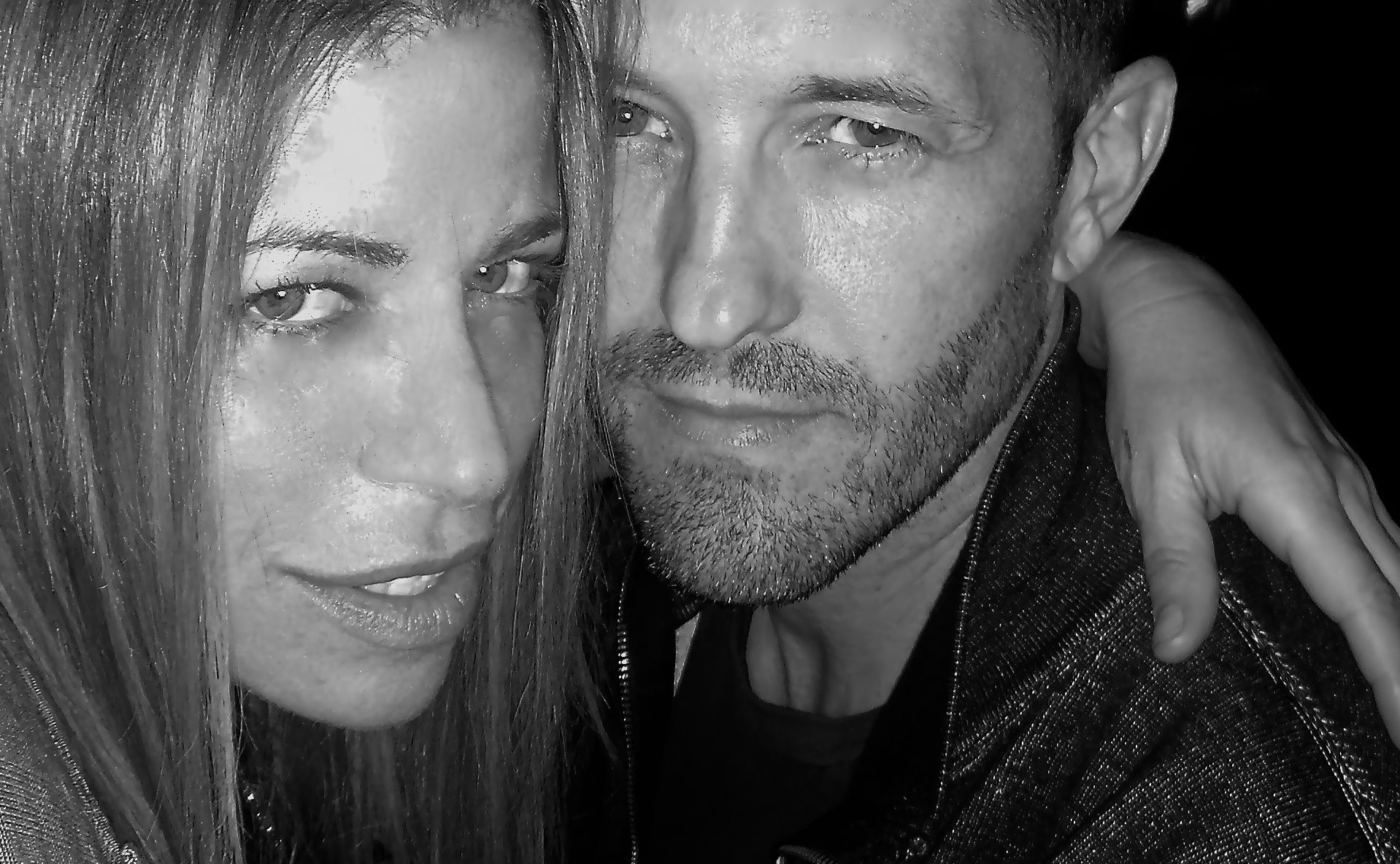 Montana in 2008 with Leslie Hamel