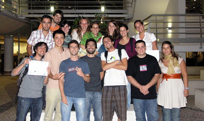 The first batch of GASTagus' volunteers in 2009, after returning from their international projects.