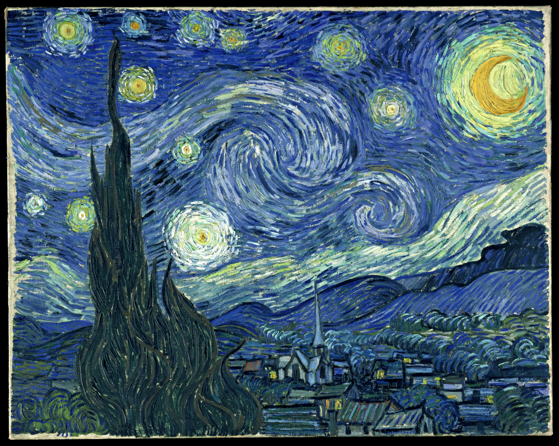 Starry night, Vincent van Gogh