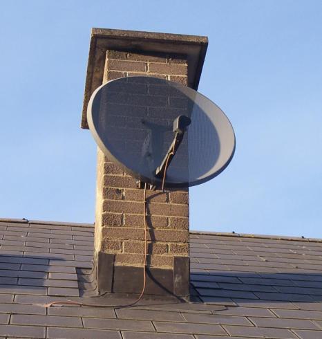 A satellite minidish