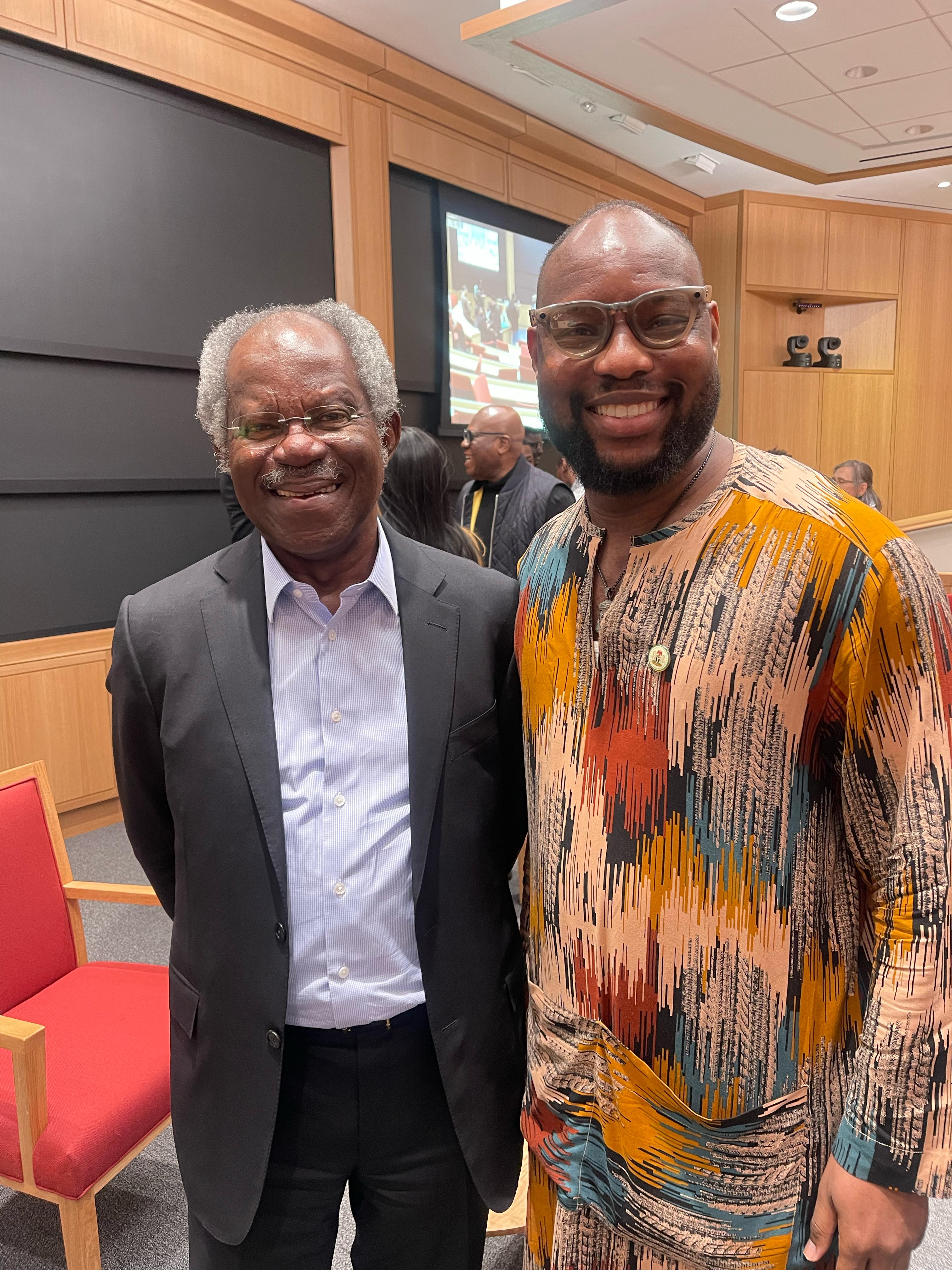 Timi Olagunju with Adebayo Ogunlesi