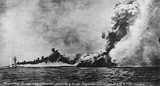 Damage to major ships at the Battle of Jutland