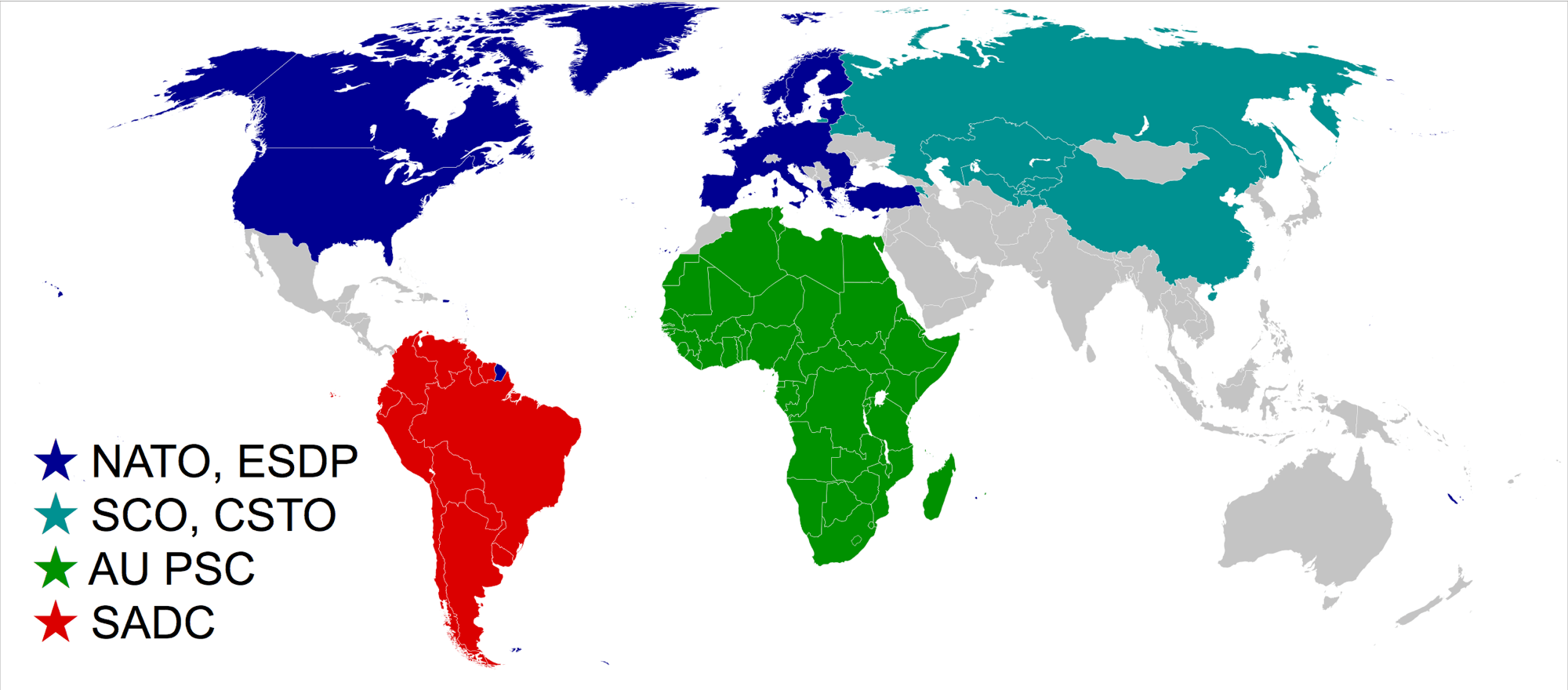 Current Major Military Alliances