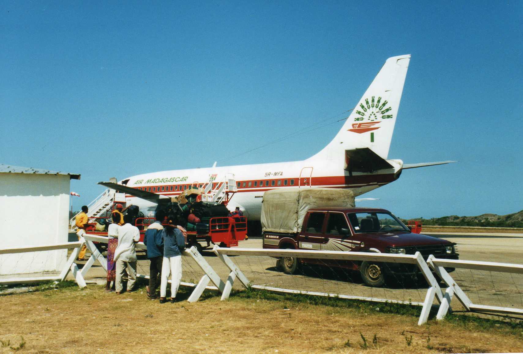 Air Madagascar 5R-MFA Boeing 737 at FMSD