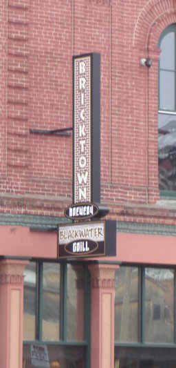 The Bricktown Brewery / Blackwater Grill sign.