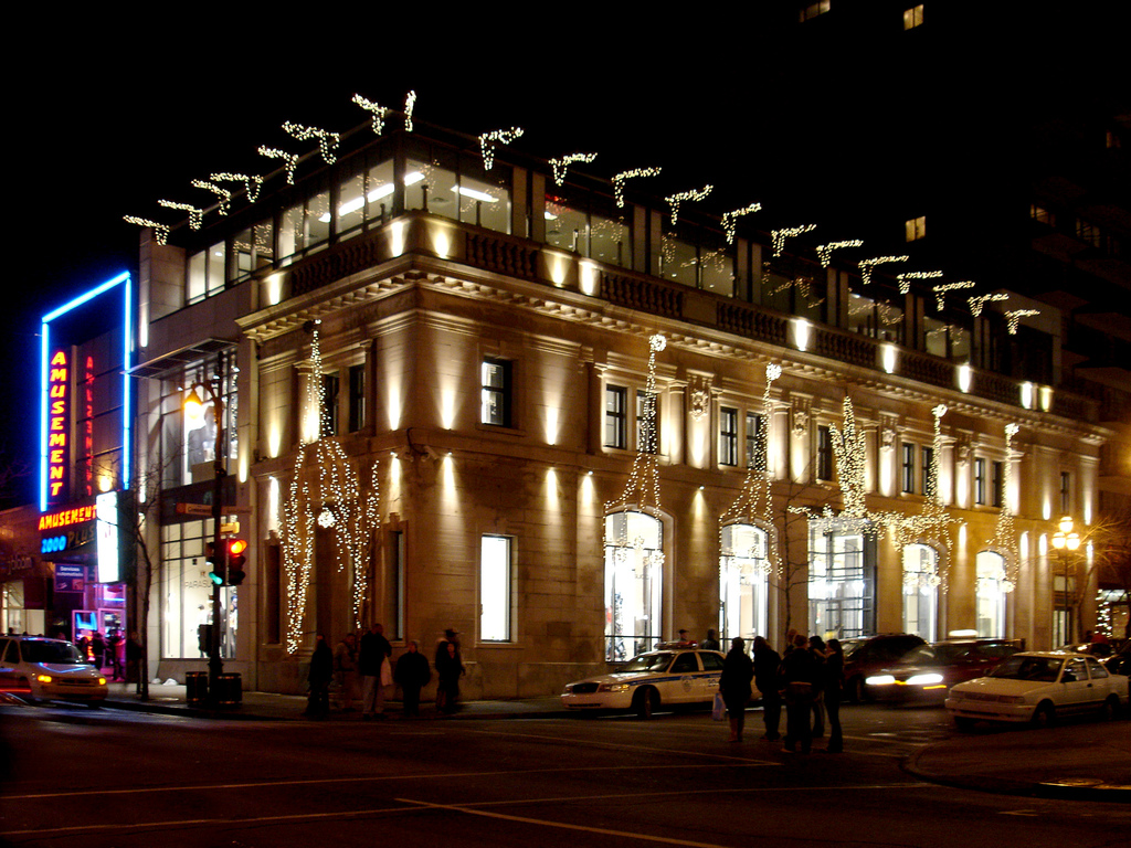The Montreal flagship store on Sainte-Catherine Street undergoing renovations.