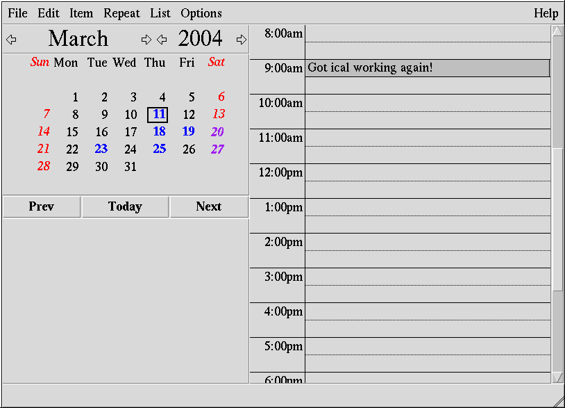 ical running on Debian GNU/Linux.