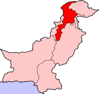 Pakistan with North West Frontier Province highlighted