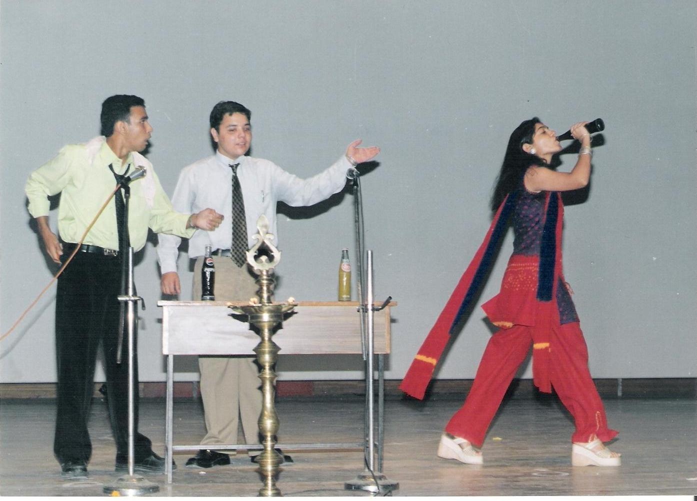 Teacher's Day being celebrated in the School Auditorium. Students can be seen here acting out a skit. Teacher's Day being celebrated in the School Auditorium. Students can be seen here acting out a skit.