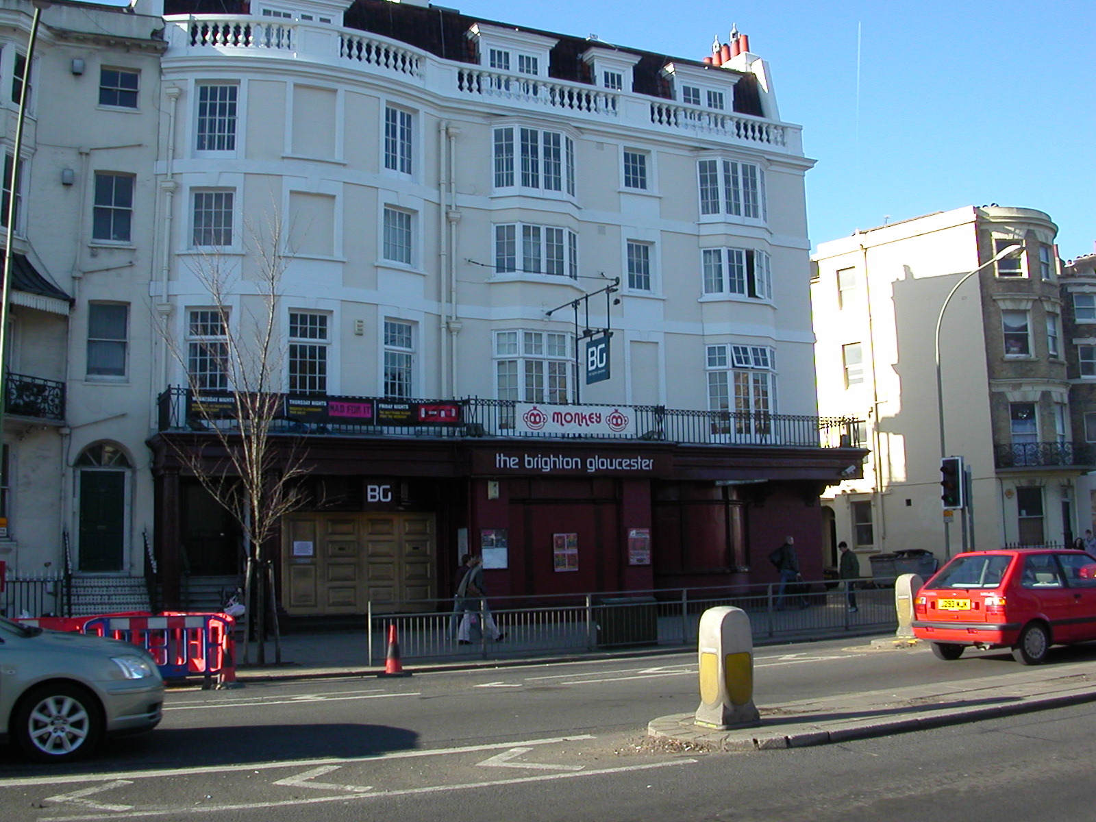 The "Brighton Gloucester" nightclub on London Road.