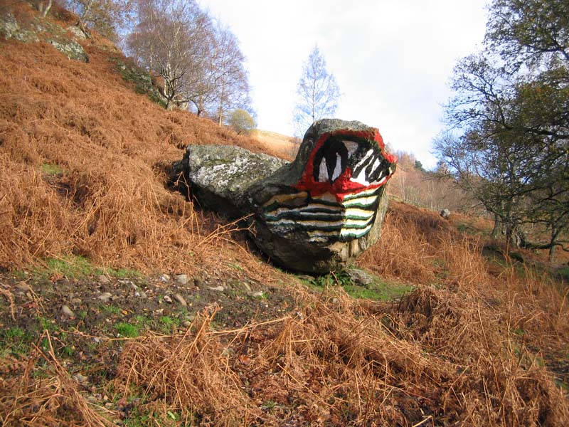 St Fillans dragon from the front