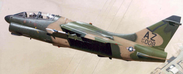 Prototype LTV YA-7K (S/N 73-1008) of the Arizona Air National Guard, taken after the end of its service with the 4450th Tactical Group in 1989. This aircraft was sent to AMARC on Aug 3, 1992.