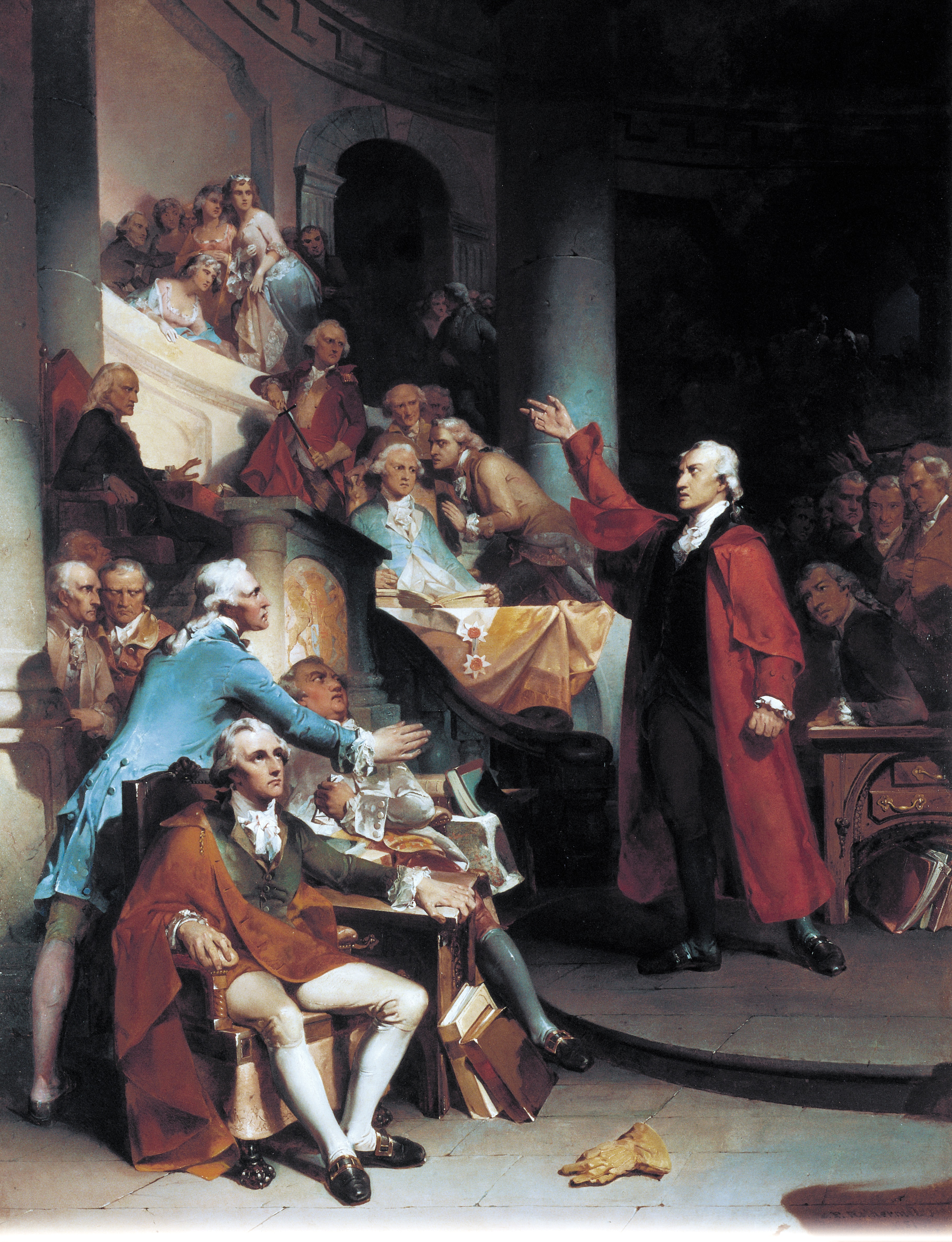 Patrick Henry's "Treason" speech before the House of Burgesses