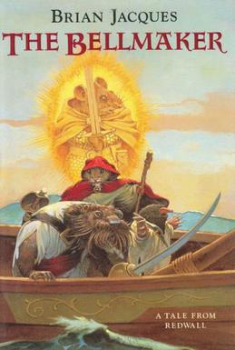 Finnbarr Galedeep, along with Joseph the Bellmaker and Foremole from the US cover of The Bellmaker.