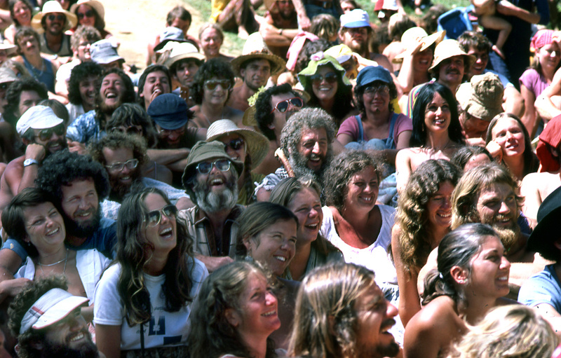 Hippies at the Nambassa 1981 Festival New Zealand 
