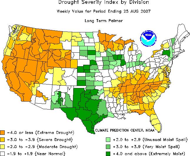 Much of the western U.S. is in "extreme drought"