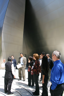 Leadership L.A. participants at the Walt Disney Concert Hall in downtown Los Angeles Leadership L.A. participants at the Walt Disney Concert Hall in downtown Los Angeles