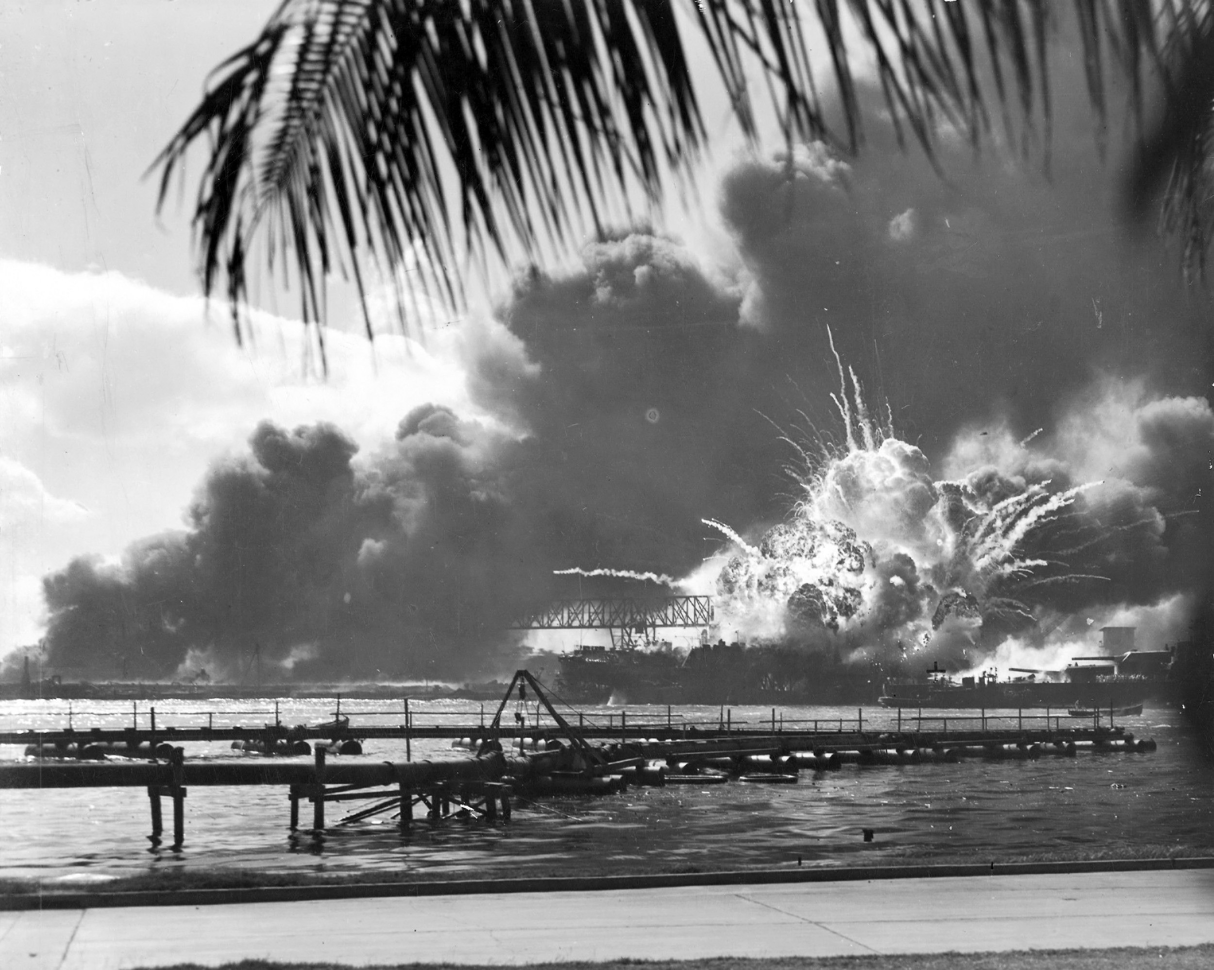 An American destroyer destroyed at Pearl Harbor