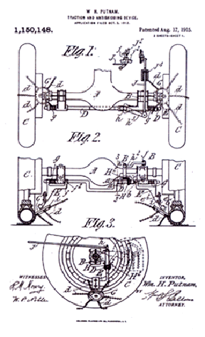 W.H. Putnam’s original patent, granted on August 17, 1915.