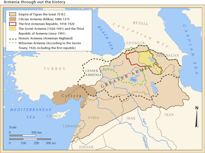  300px |left| Armenia Borders Throughout History