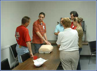Rosedale Firefighters Teaching Community CPR