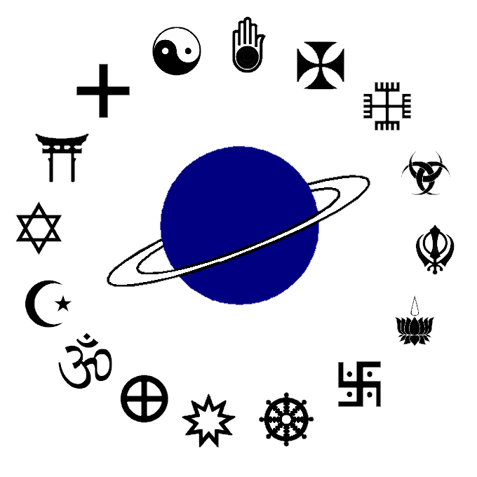 Science fiction often portrays real religions being exported to alien planets.