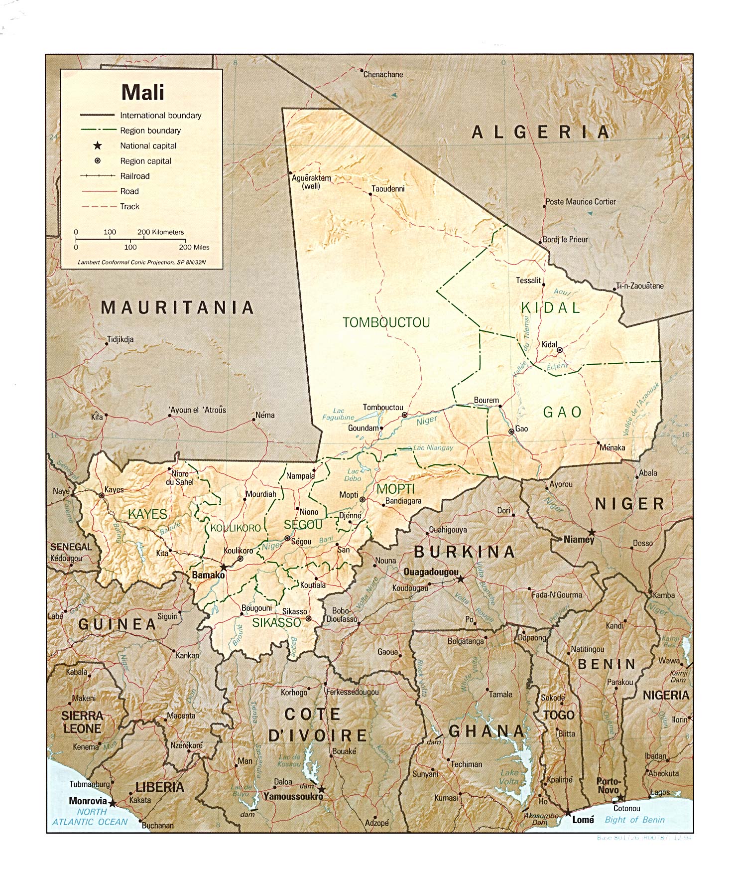 Map of Mali