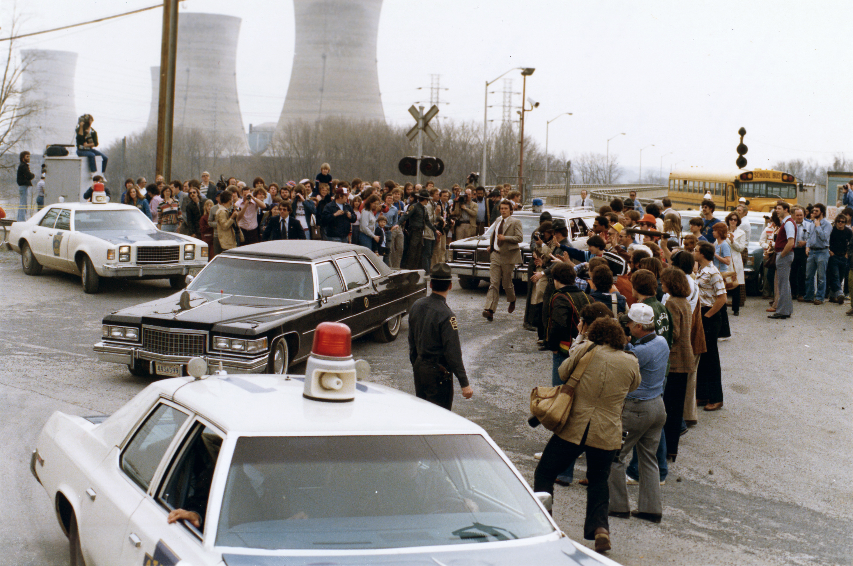 President Jimmy Carter leaving Three Mile Island for Middletown, Pennsylvania, April 1, 1979