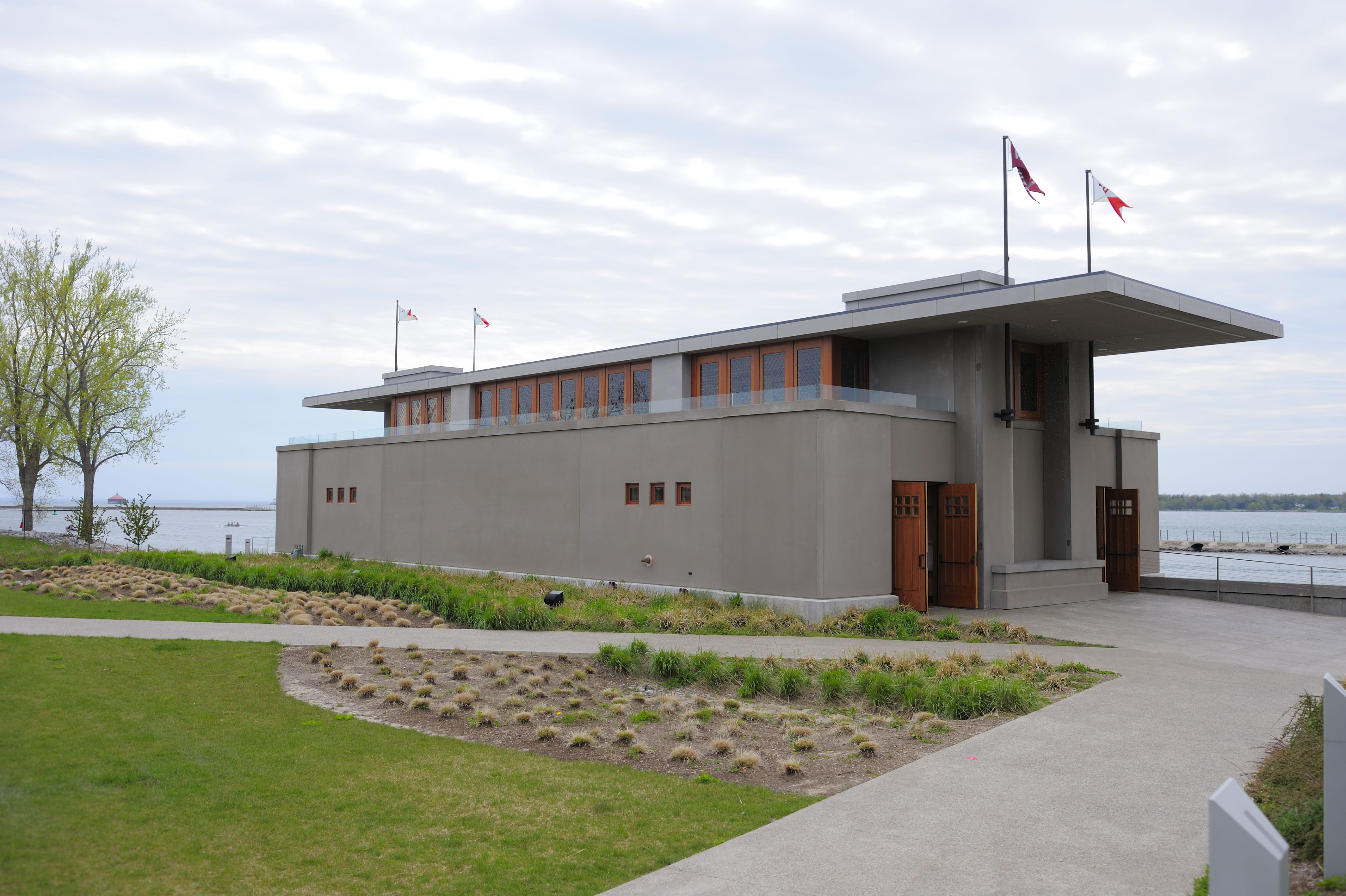 Frank Lloyd Wright's Rowing Boathouse, @ The Westside Rowing Club, Buffalo, NY.