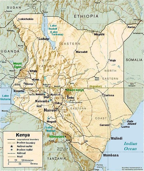  thumb|left| Kenya and its neighbors