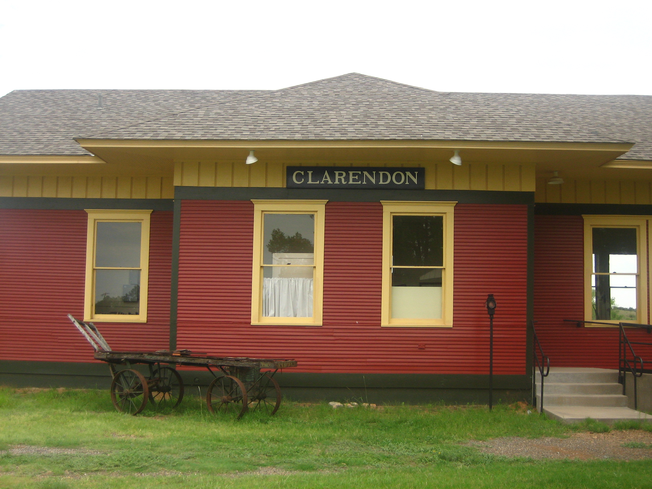 Fort Worth and Denver Railway depot at Saints' Roost Museum