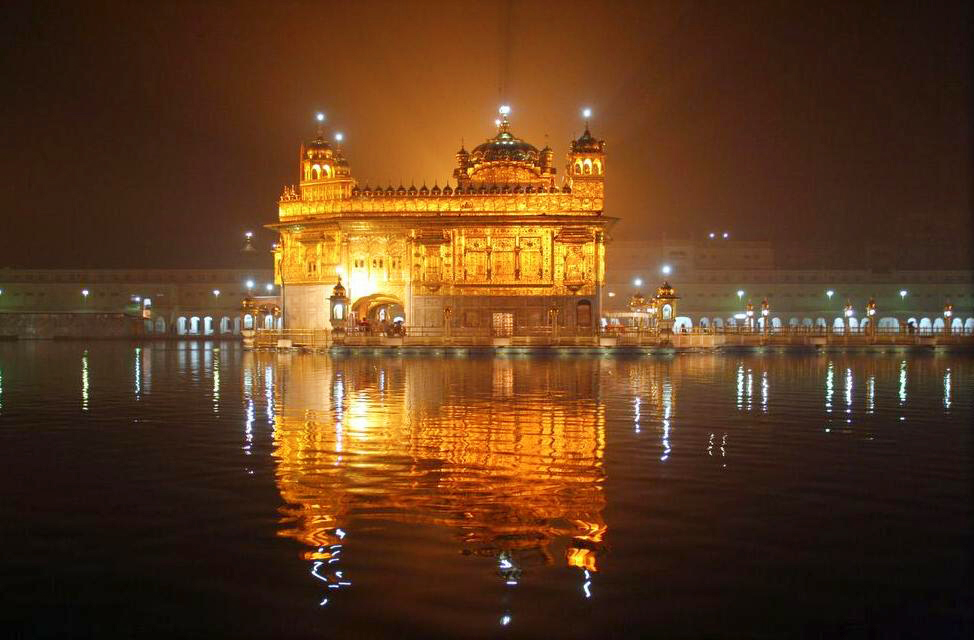The Golden Temple at night