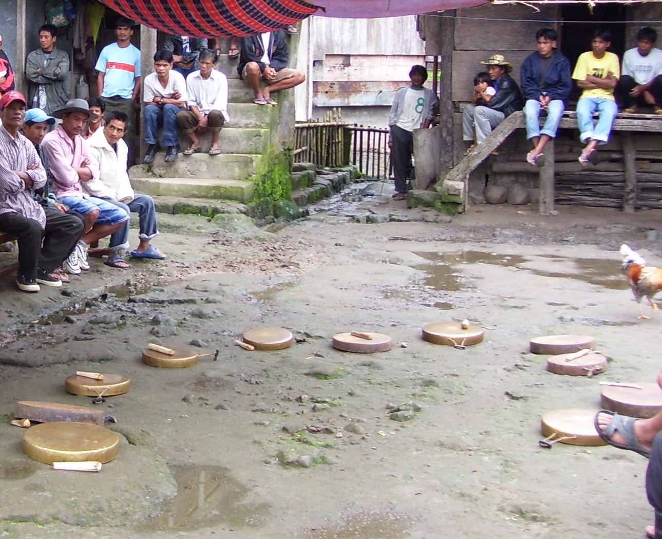 Gungsa waiting to be played, Upper Uma, Kalinga, 15 October 2007