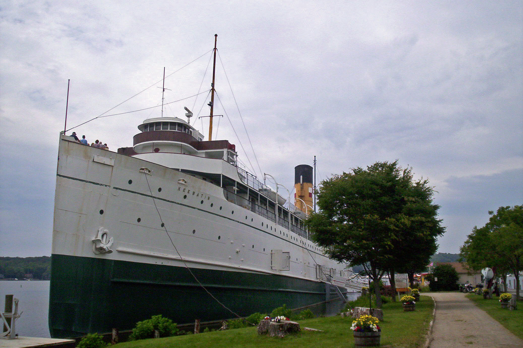 The Keewatin at rest in Saugatuck
