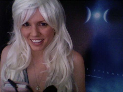 Jessica Mae Stover at a public appearance for Artemis Eternal
