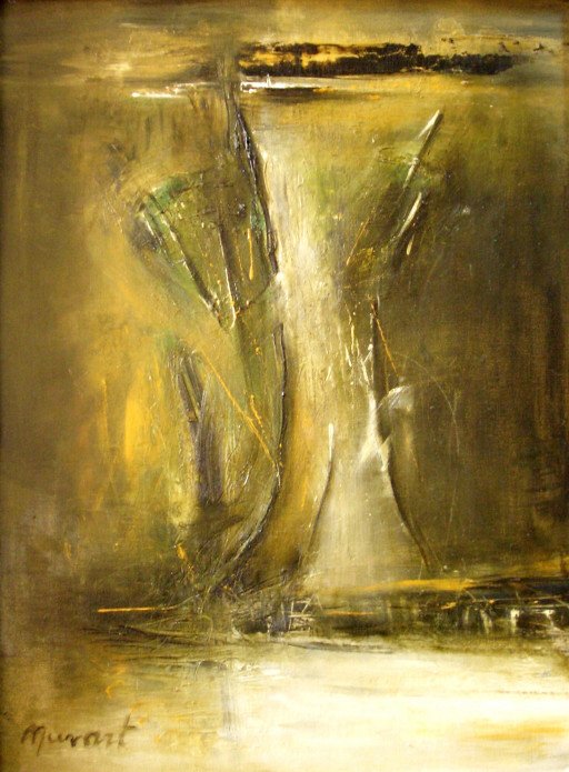 One of Nuvart's paintings, Oil on paper, 30 x 40 cm