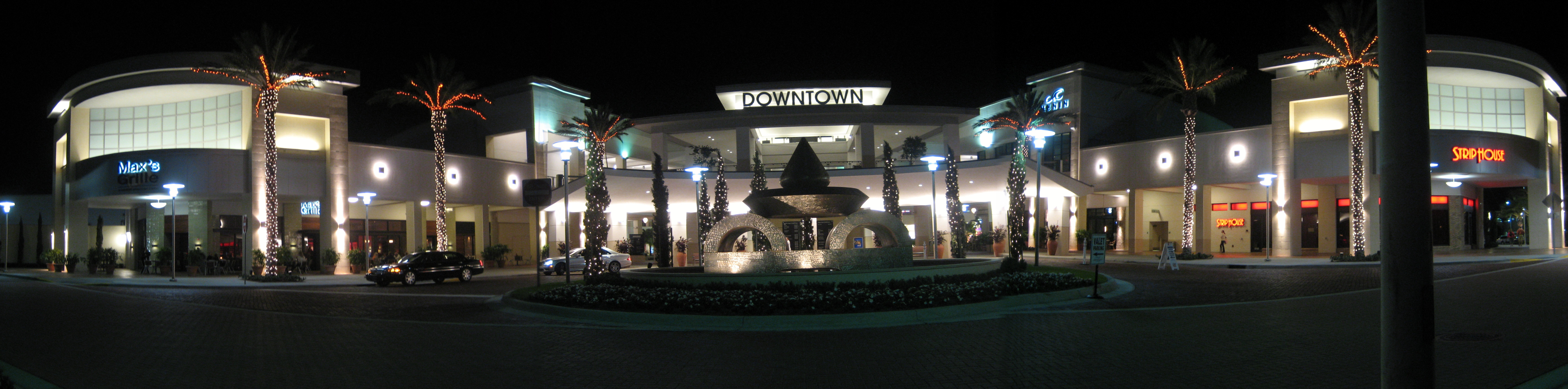 A view of the entrance to Downtown at the Garden. A view of the entrance to Downtown at the Garden.