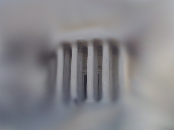 Photograph of United States Supreme Court building illustrating normal Visual field, prior to onset of Retinitis Pigmentosa