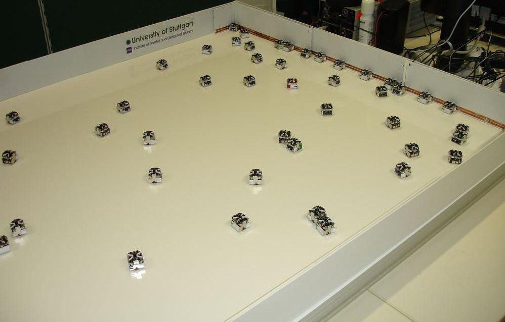  Collective robotics: autonomous recharging in a robot swarm.