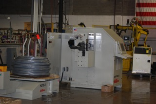Wire-shaping robot at Marlin