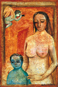 Anjolie Ela menon- Mother and child Anjolie Ela menon- Mother and child