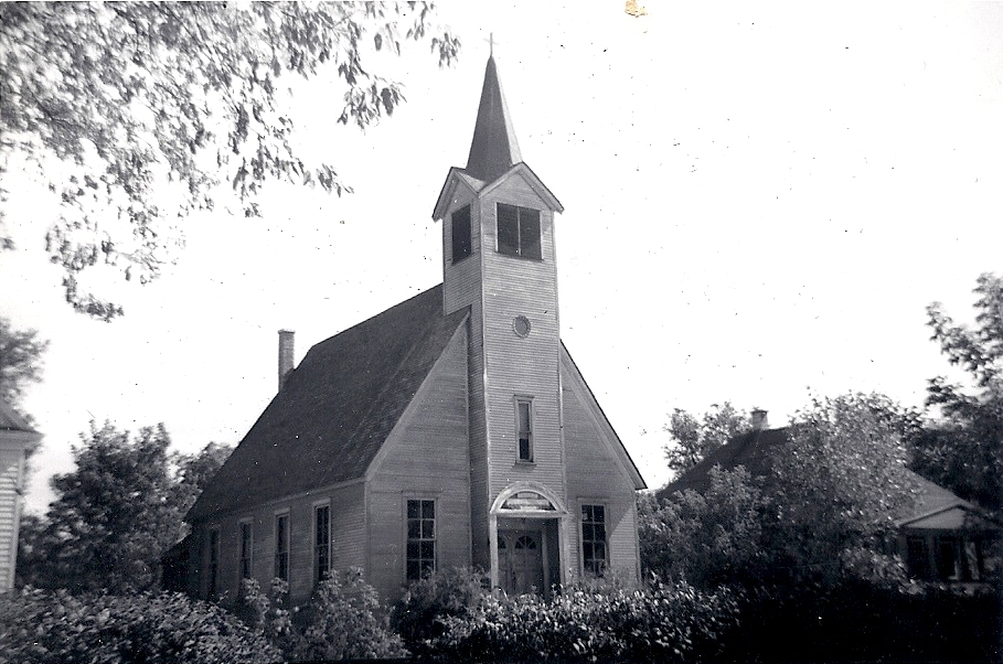 The original church building on Kimball Avenue. The original church building on Kimball Avenue.