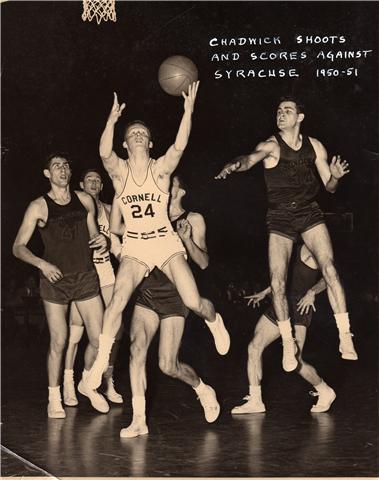 Roger Chadwick playing for Cornell. 1950-1951 season.