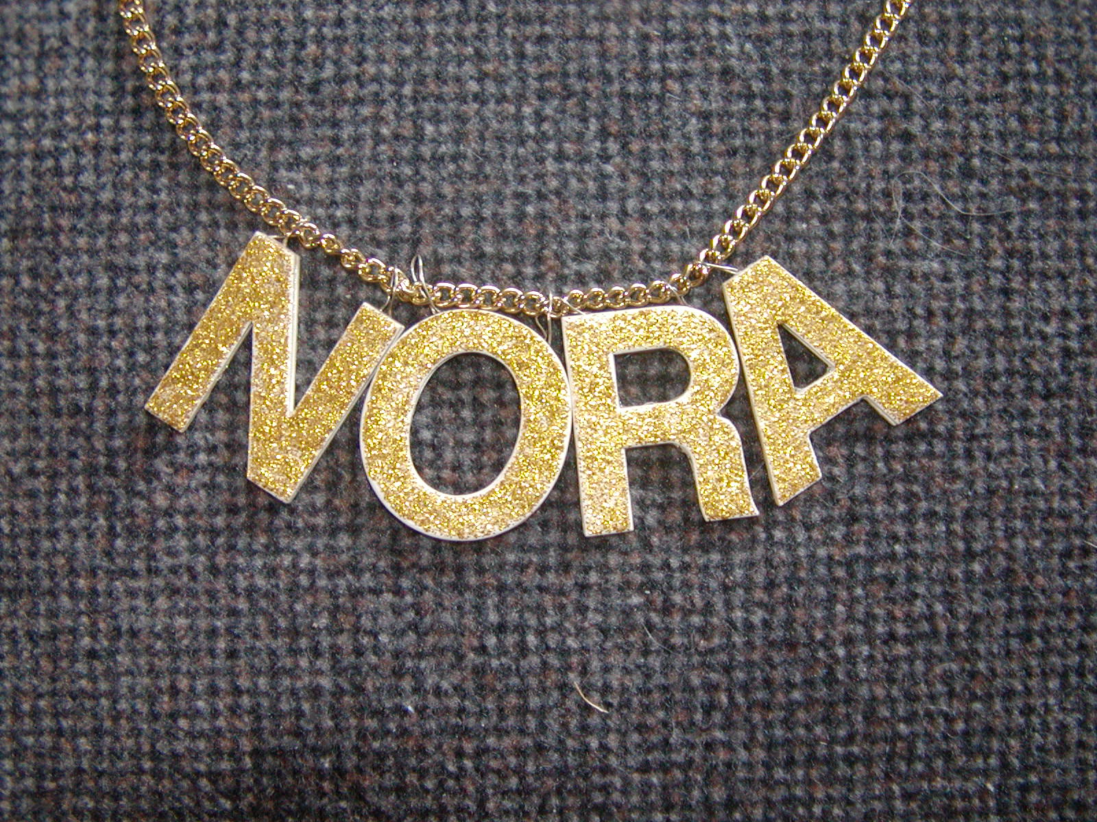 The famous necklace NORA.