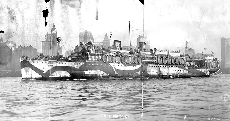 United States auxiliary cruiser, Siboney, circa 1918.