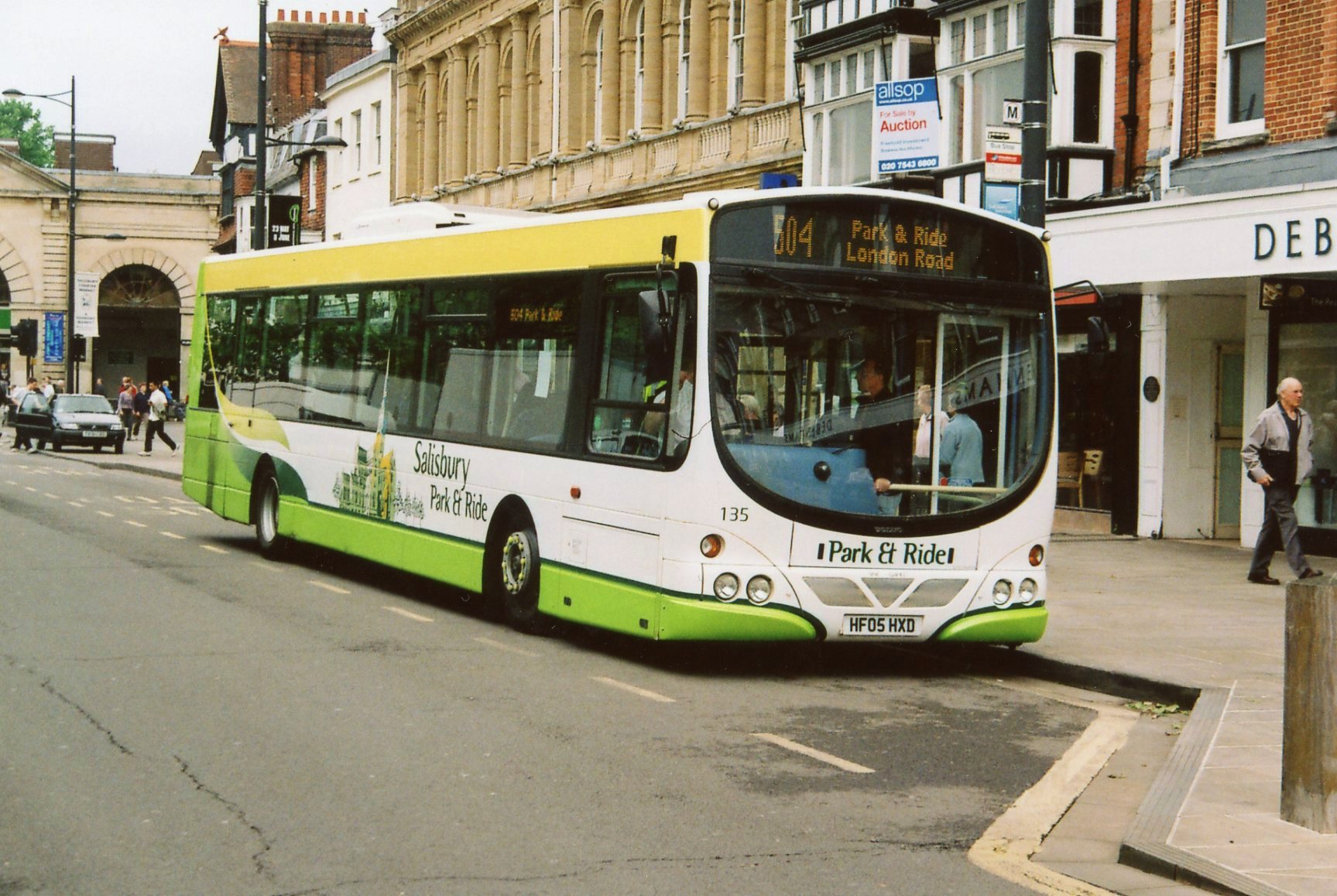 Park and Ride liveried Volvo B7RLE 135 on route 504 at the same location.