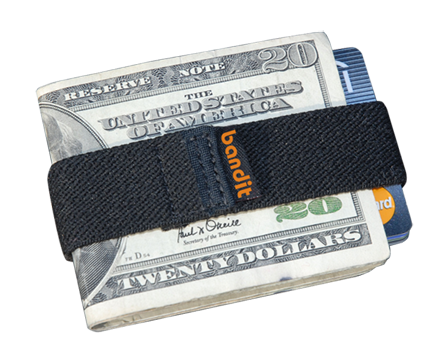 The Bandit Wallet - an elastic wallet band